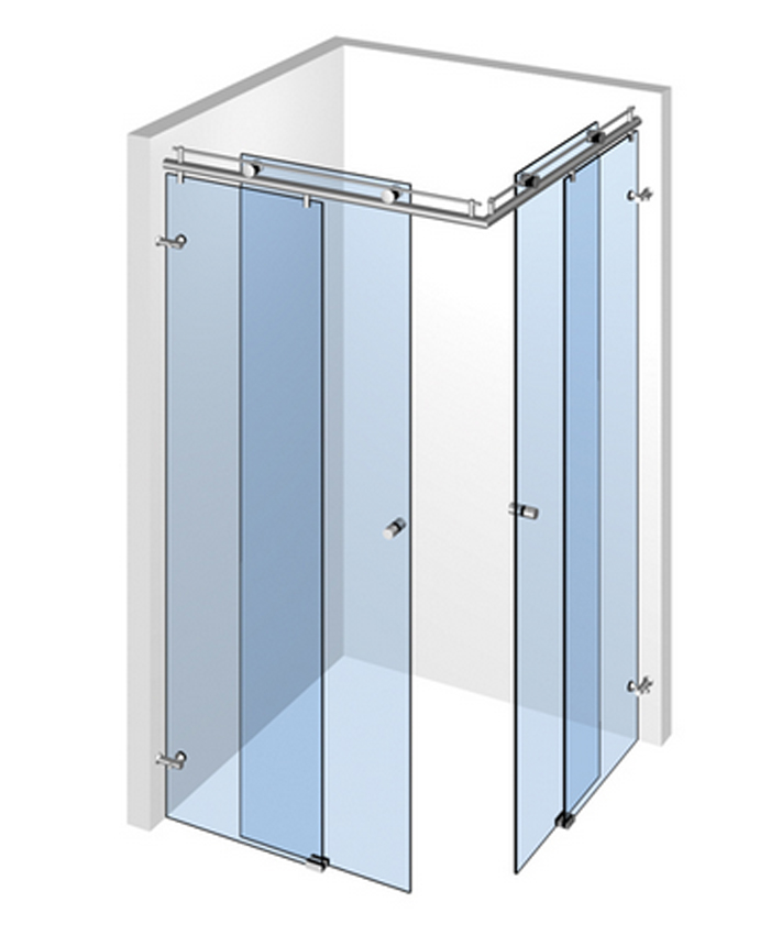 sklenený sprchovací kút posuvný typ a1